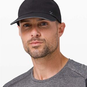 Mens Lightweight Running Lululemon Fast and Free Burgundy Hat Cap O/S